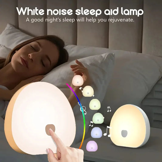 Baby White Noise Night Light – 7 Colour Ambient Glow & 10 Soothing Sounds for Nursery Sleep