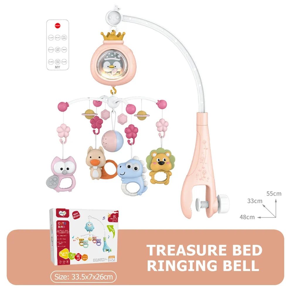 Baby Crib Mobile with Projector, Night Light & Music