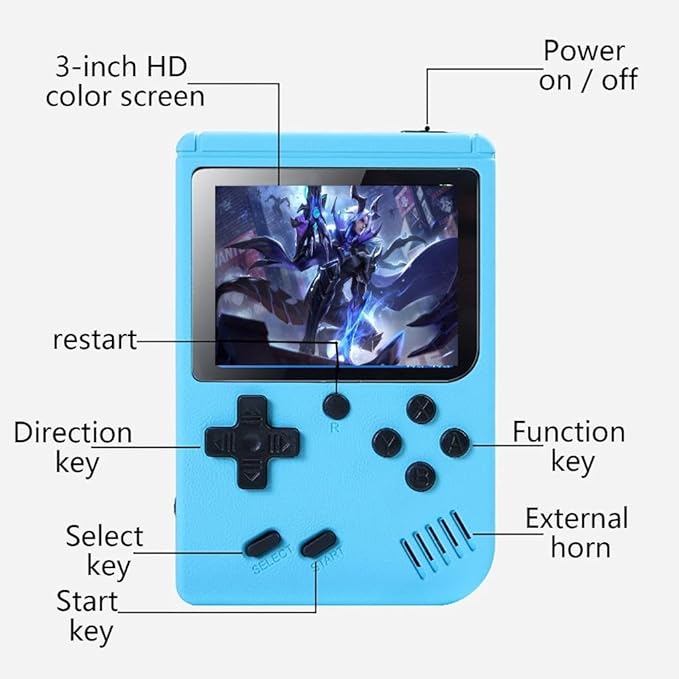 Retro Hand Held Gaming Console