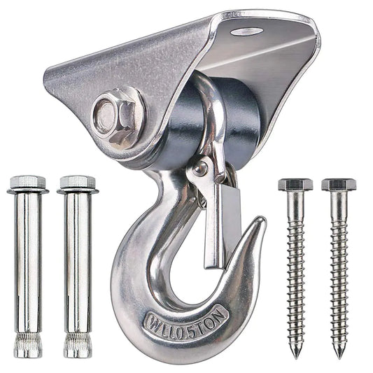Silent Swing Hanger Stainless Steel Swing Set Hook for Porch Swing Hammok Chair