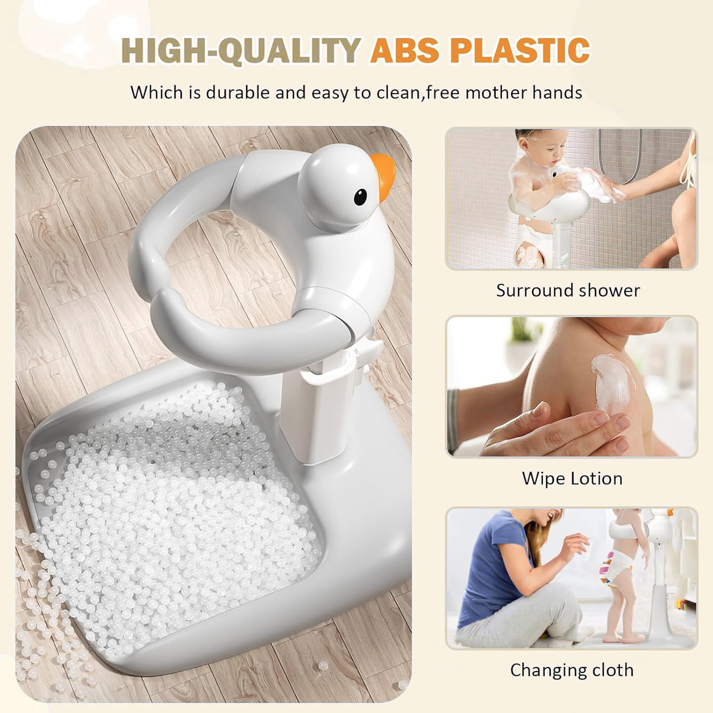 Adjustable Baby Bath Duck Support, 6 Months & Up
