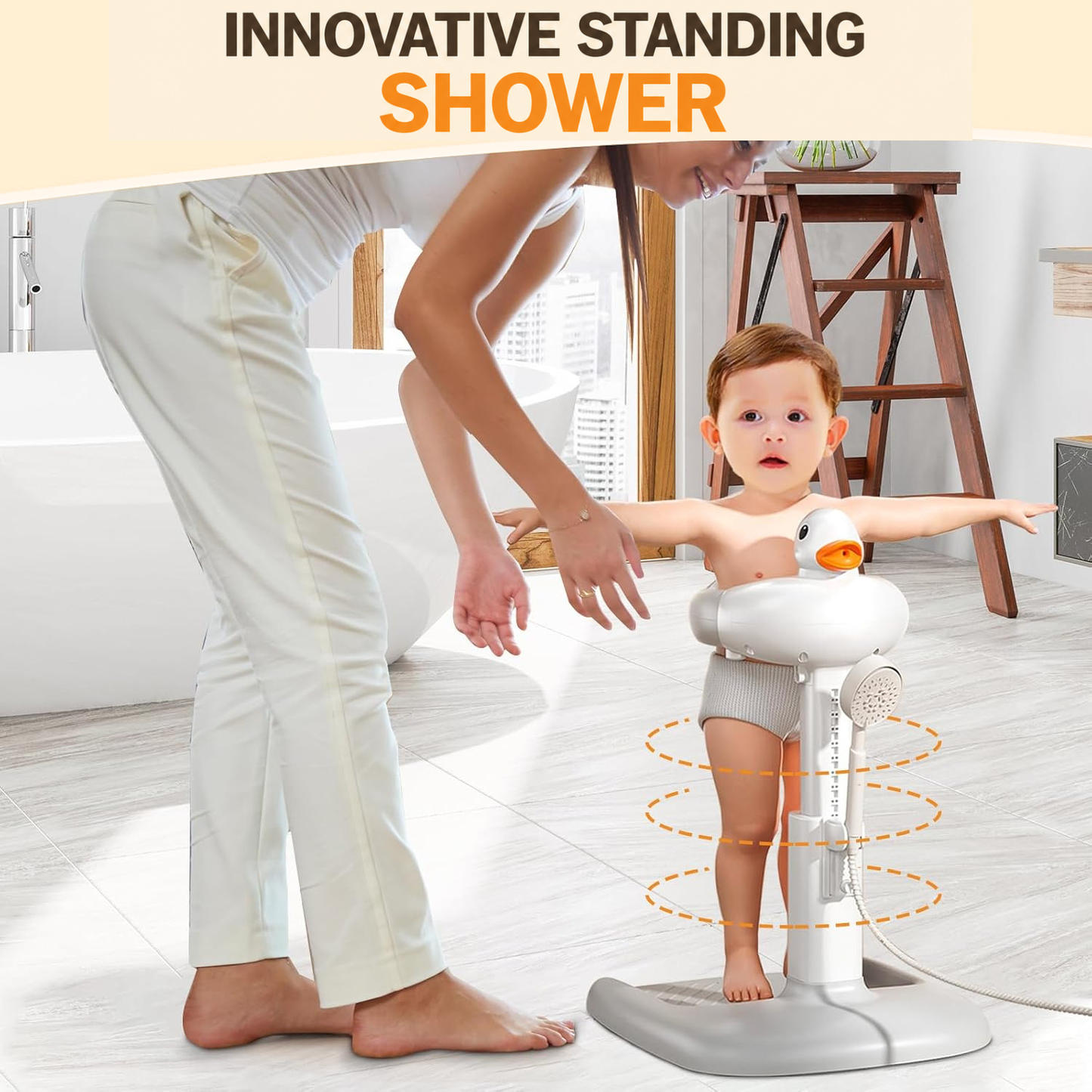 Adjustable Baby Bath Duck Support, 6 Months & Up