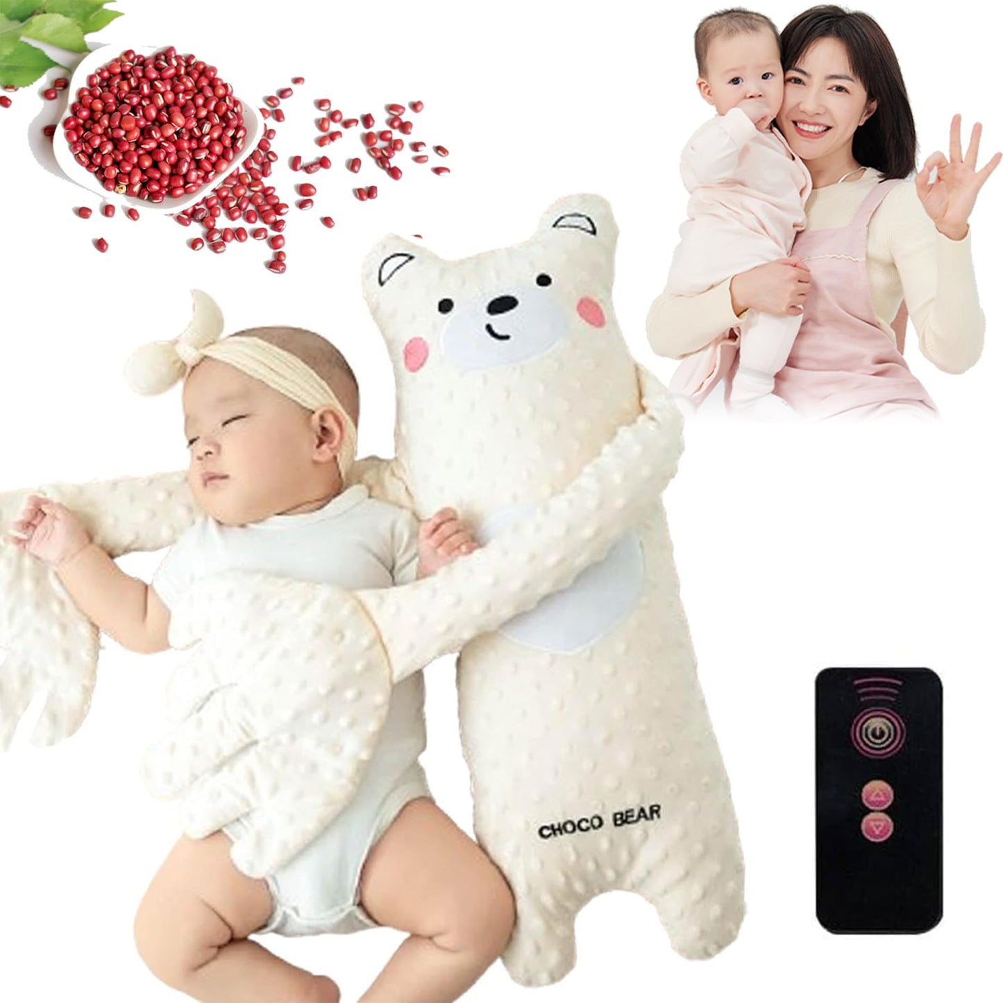 Choco Patter Bear, Baby Patting Hand for Sleep