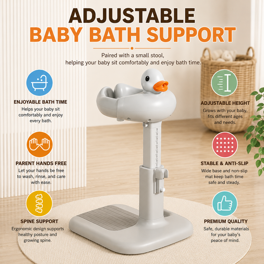 Adjustable Baby Bath Duck Support, 6 Months & Up
