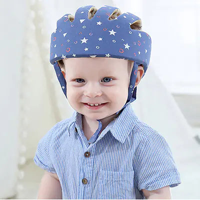 Children's Cotton Helmet - Adjustable Baby Safety Cap