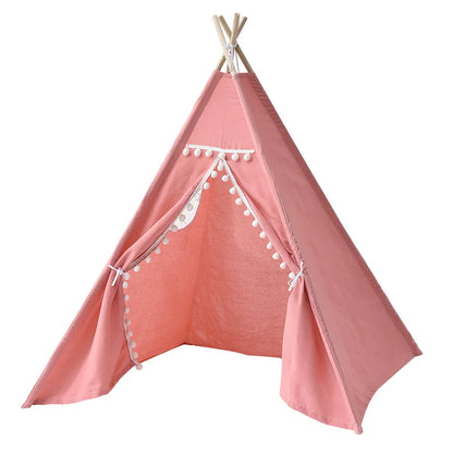 Kids Teepee Tent – Foldable Cotton Play House for Children 1.3M & 1.6M