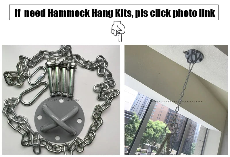 Hammock Swing Chair, Handmade Knitted Macrame Hanging Swing Chair for Indoor,Bedroom,Yard,Garden- 230 Pound Capacity