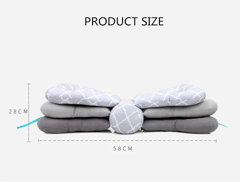 Nursing Pillow for Breastfeeding – 100% Cotton Cushion