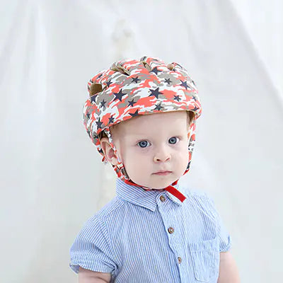 Children's Cotton Helmet - Adjustable Baby Safety Cap