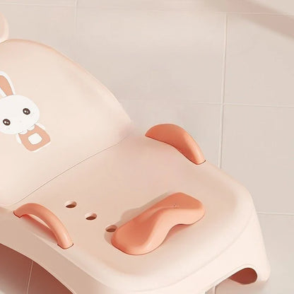 Children's Foldable Hair Washing Chair – Cartoon Shower Stool for Kids at Home
