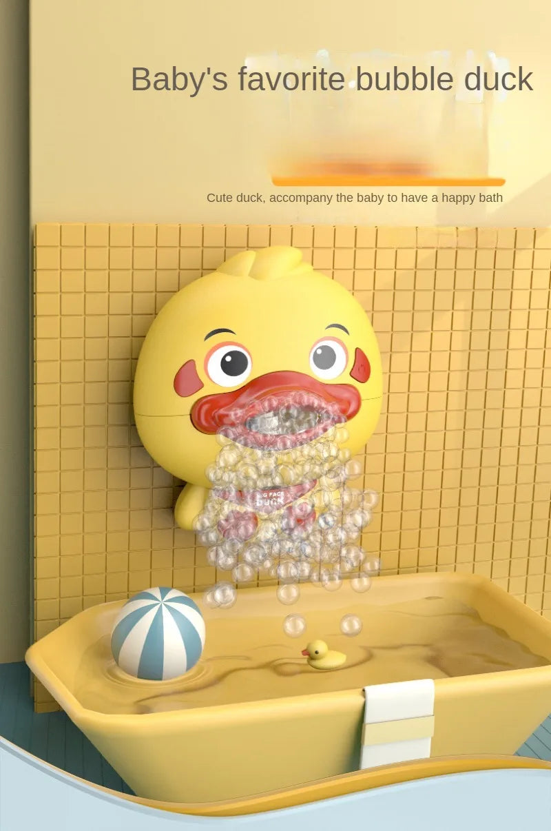 Bubble Duck Baby Bath Toy – Musical Bubble Maker for Toddler Bathtub Fun