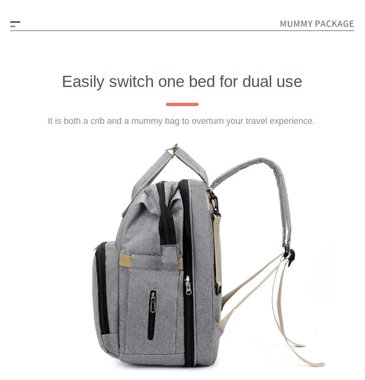 Mummy Diaper Backpack with Changing Mat – Large Travel Bag