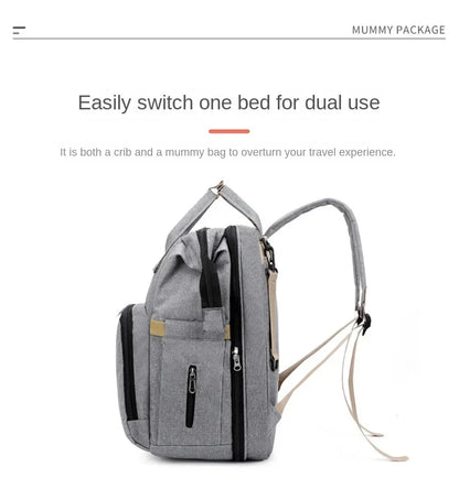 Mummy Diaper Backpack with Changing Mat – Large Travel Bag