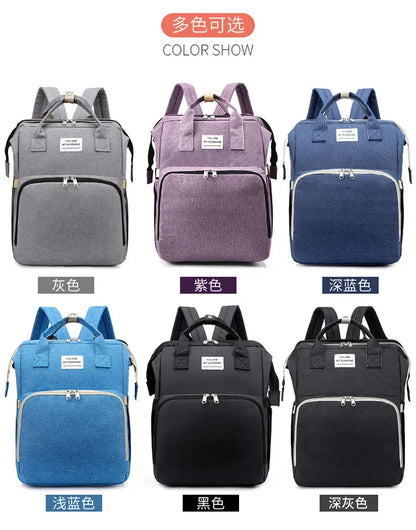 Mummy Diaper Backpack with Changing Mat – Large Travel Bag