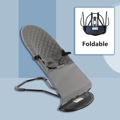 2-in-1 Convertible Baby Bouncer Seat with Toy Bar - No Battery Self-Rocking Hip-Healthy Seat for Infants 0-2 Years