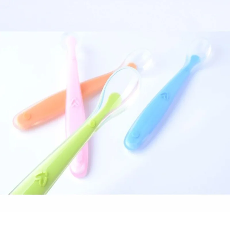 Baby Silicone Learning Spoon Set – 4-Pack, Soft & BPA-Free