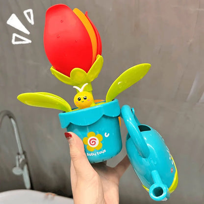 Duck & Flower Baby Bath Waterwheel Toy – Suction Cup Bathtub Toy for Kids 0–6 Years