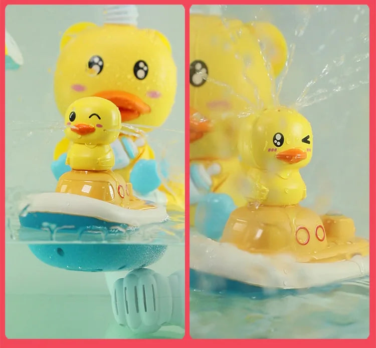 Duck Spray Water Bath Toy – Baby Shower Bathtub Water Toy Set