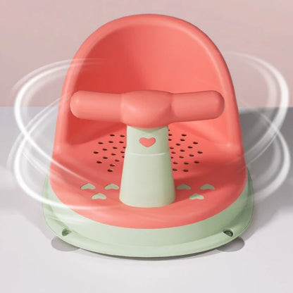 Non-Slip Baby Bath Seat – Portable Suction Shower Seat for Infants 6–18 Months
