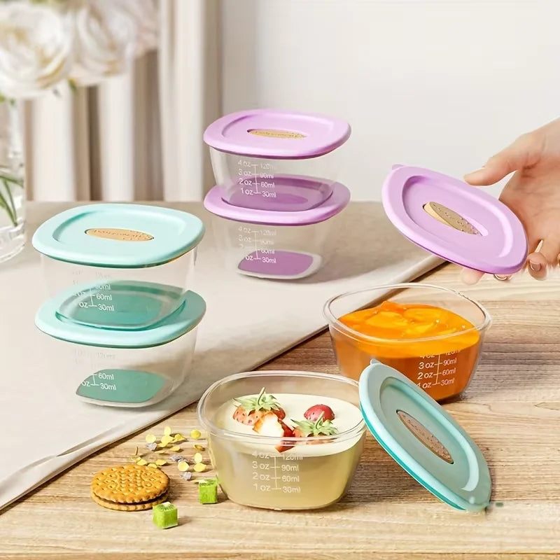 Baby Food Storage Containers 4-Pack – Sealed with Lids