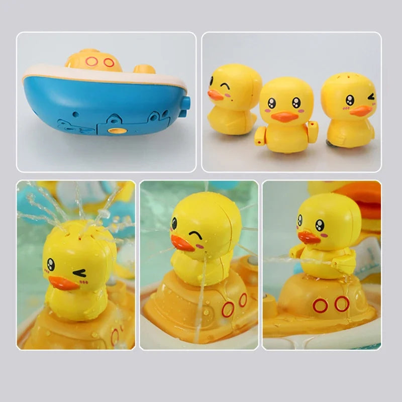 Duck Spray Water Bath Toy – Baby Shower Bathtub Water Toy Set