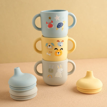 Silicone Baby Training Cup – BPA-Free, Leak-Proof