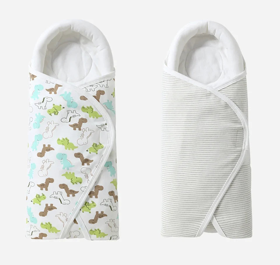 Cotton Baby Swaddle Wrap Blanket – Anti-Startle, 0–6 Months