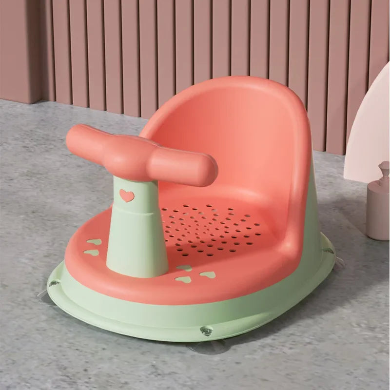 Non-Slip Baby Bath Seat – Portable Suction Shower Seat for Infants 6–18 Months