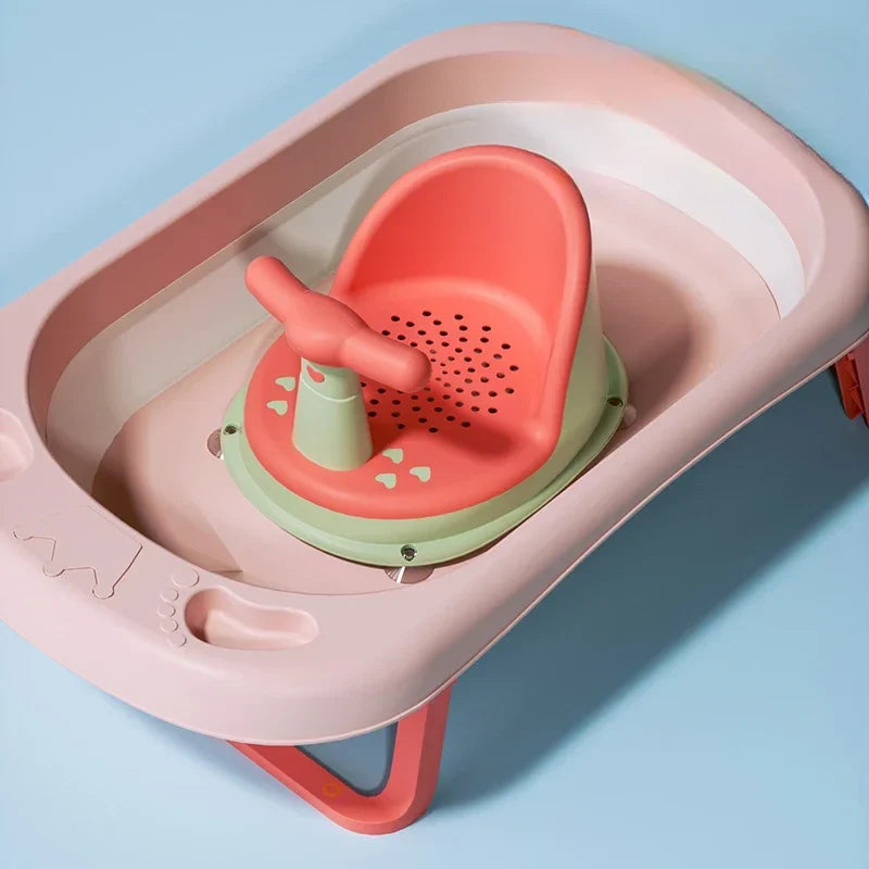 Non-Slip Baby Bath Seat – Portable Suction Shower Seat for Infants 6–18 Months