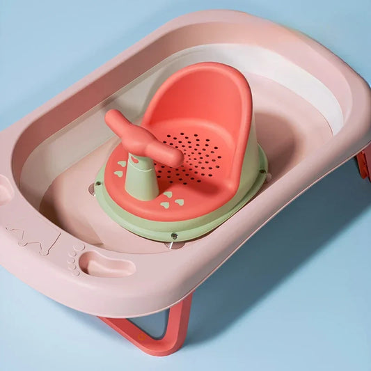 Non-Slip Baby Bath Seat – Portable Suction Shower Seat for Infants 6–18 Months