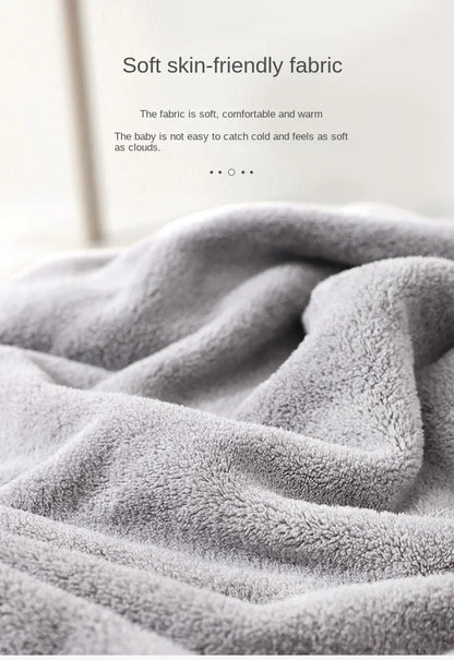 Baby Hooded Bath Towel – Super Soft Absorbent Bathrobe Blanket 80×80cm for Newborns