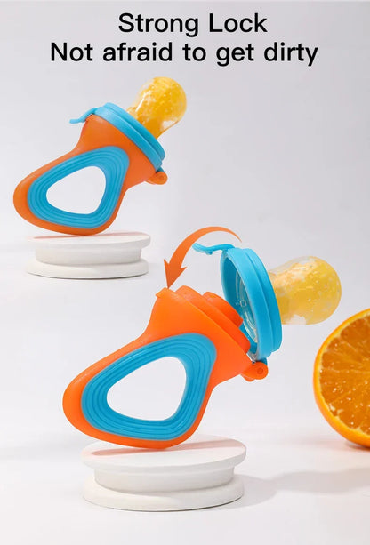 Infant Baby Food Fruit & Vegetable Feeder Pacifier with Medium Mesh Bag