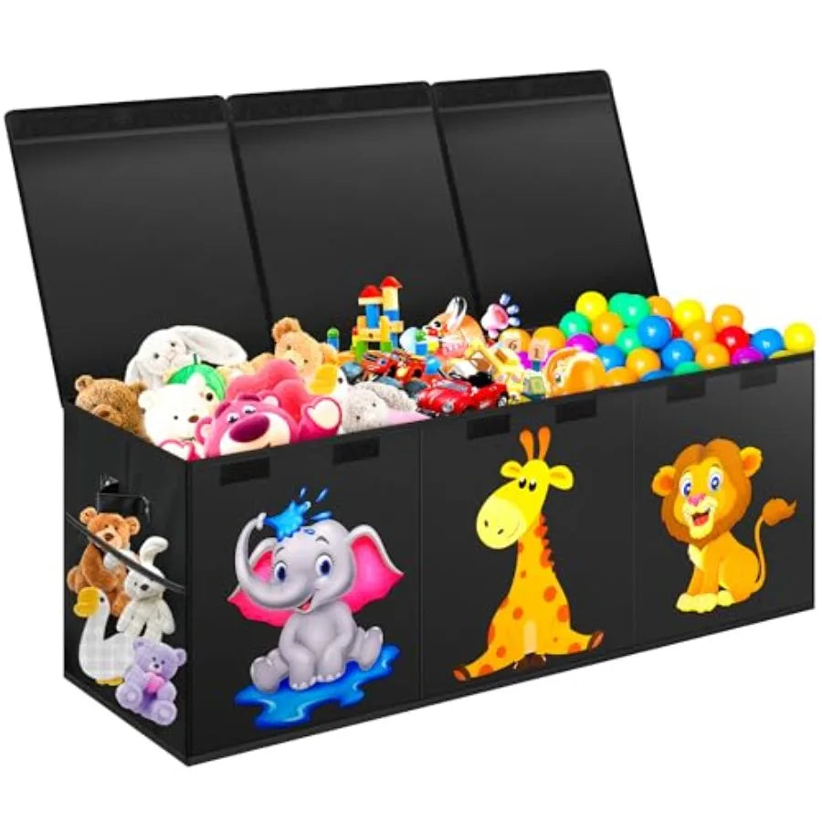 Collapsible Toy Box with Lid – Large Kids Storage Chest