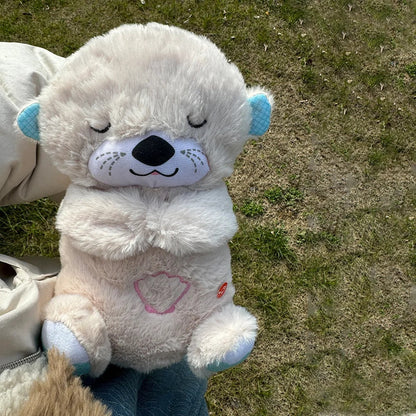 Breathing Baby Bear, Sleep and Playmate, Musical Stuffed Plush Toy with Light & Sound