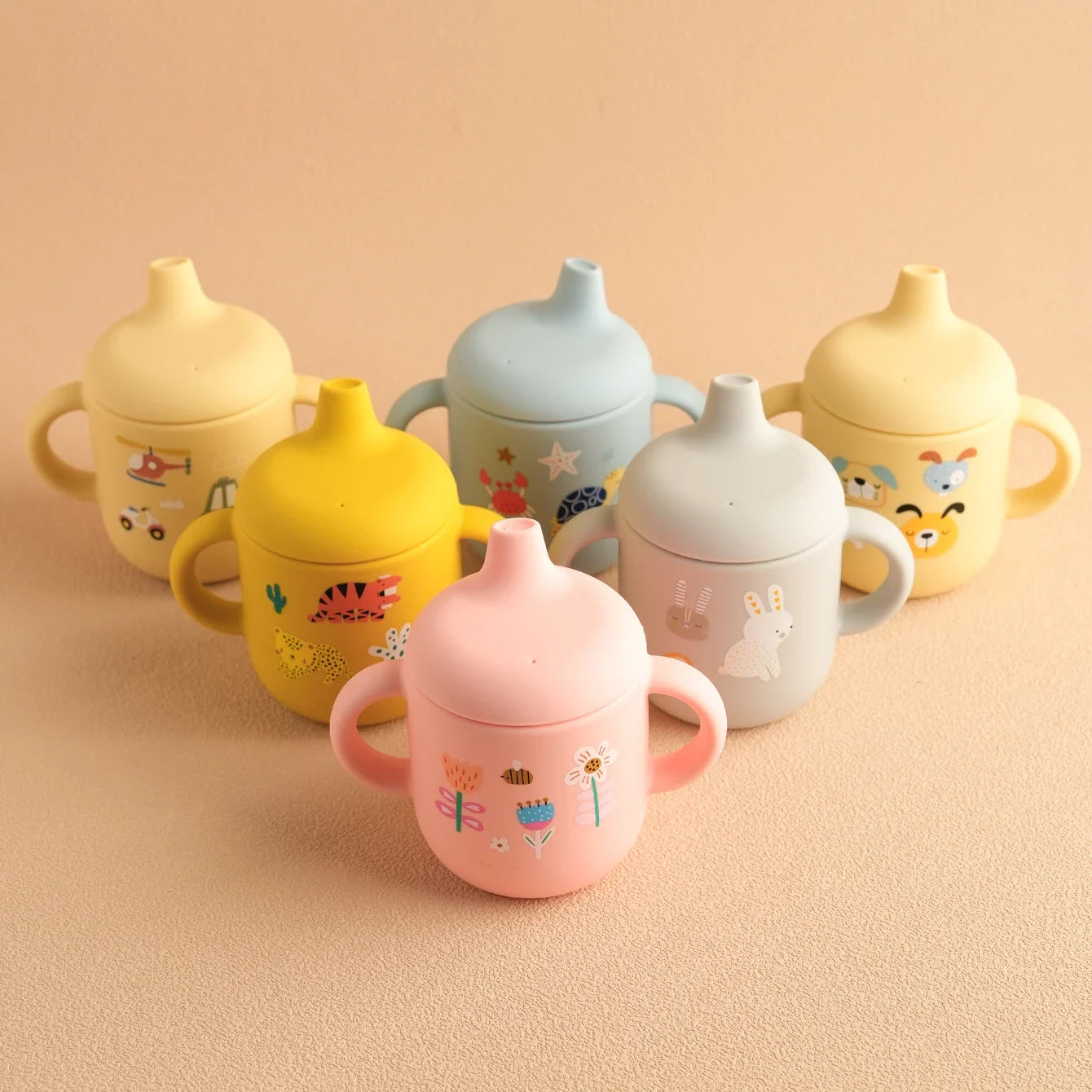 Silicone Baby Training Cup – BPA-Free, Leak-Proof