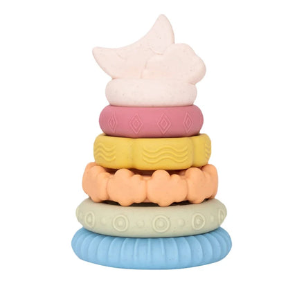 Dinosaur Stacking Tower Toy – Montessori Nesting Rings