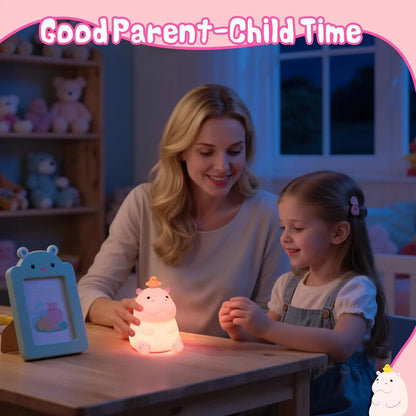 Silicone Animal Night Light – USB Rechargeable Bedside Lamp