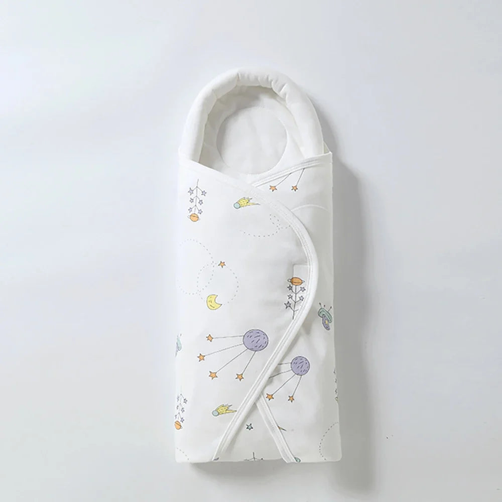 Cotton Baby Swaddle Wrap Blanket – Anti-Startle, 0–6 Months