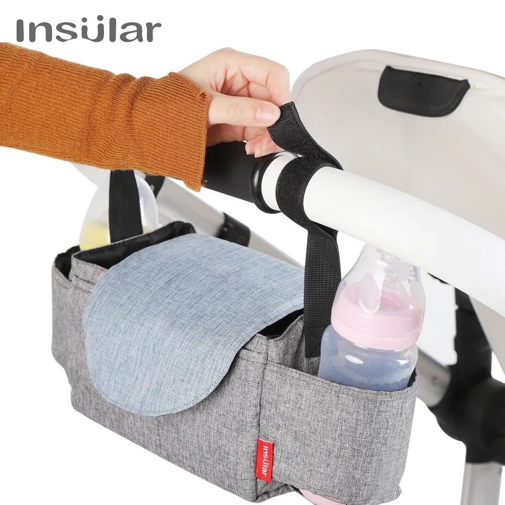 Insulated Baby Bottle Bag & Diaper Organiser