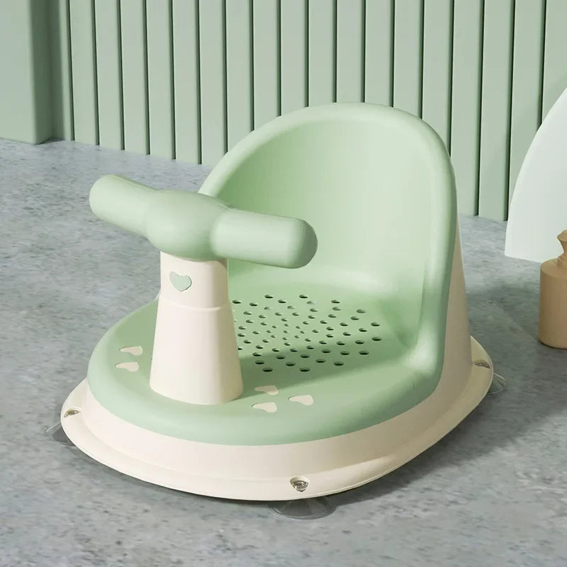 Non-Slip Baby Bath Seat – Portable Suction Shower Seat for Infants 6–18 Months