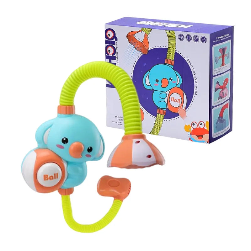 Cartoon Elephant Baby Bath Sprayer – 360° Jet Wash Head