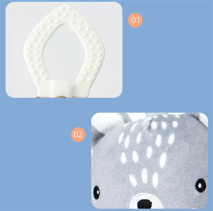 Baby Security Blanket – Plush Comforter & Rattle Toy
