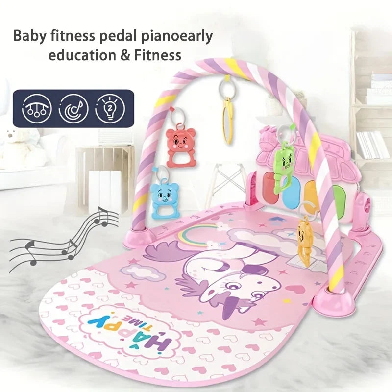 Baby Kick & Play Piano Tummy Time Mat – Musical Activity Gym