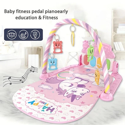 Baby Kick & Play Piano Tummy Time Mat – Musical Activity Gym