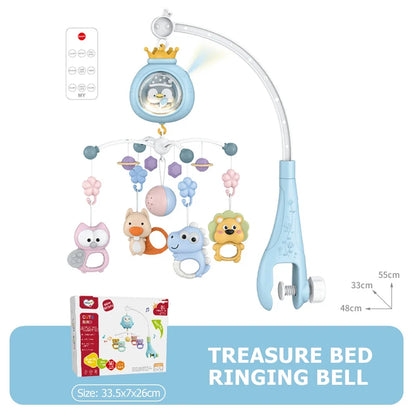 Baby Crib Mobile with Projector, Night Light & Music