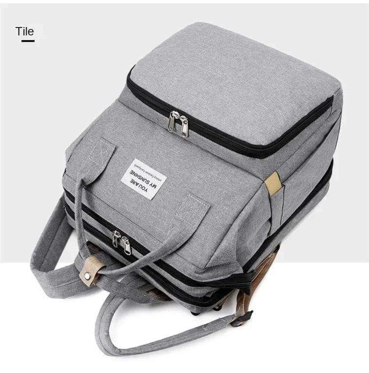 Mummy Diaper Backpack with Changing Mat – Large Travel Bag