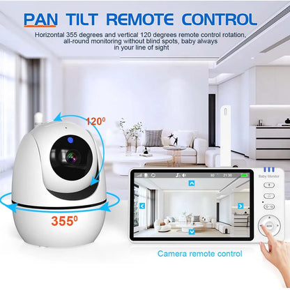 5" HD Video Baby Monitor – PTZ Camera & Night Vision