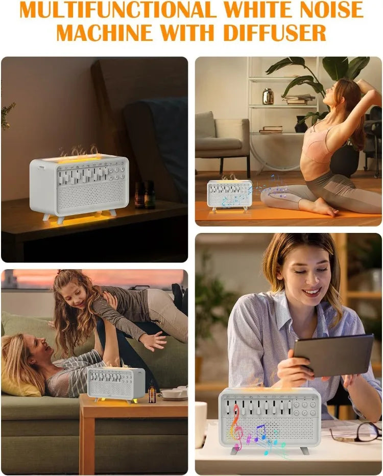 4-in-1 Baby White Noise Machine, Diffuser & Night Light