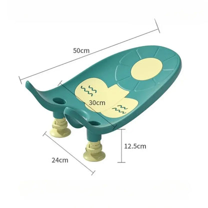 Adjustable Non-Slip Baby Bath Seat – Detachable Multifunction Infant Shower & Tub Support