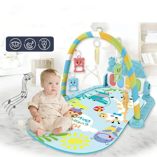 Baby Kick & Play Piano Tummy Time Mat – Musical Activity Gym
